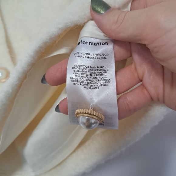 Reformation Brielle Skirt Ivory 6 NWOT - Picture 8 of 8